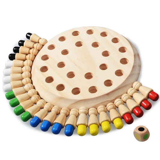 Jeu de Mémoire en Bois - KiddoChess